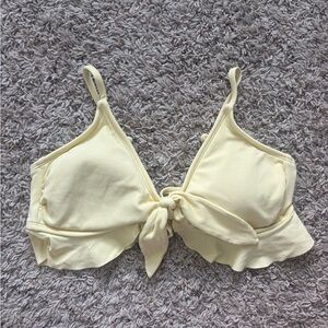 Target Yellow Ruffled Bustier Bikini
